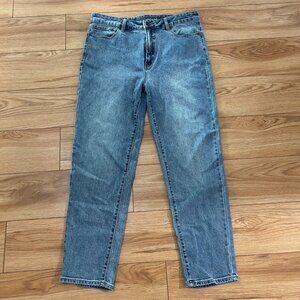💙 Parasuco Mom Jeans Womens Size 12 Denim Straight Stretch Light Blue Comfy
